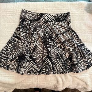 LA Hearts Tribal Pattern Skater Skirt
